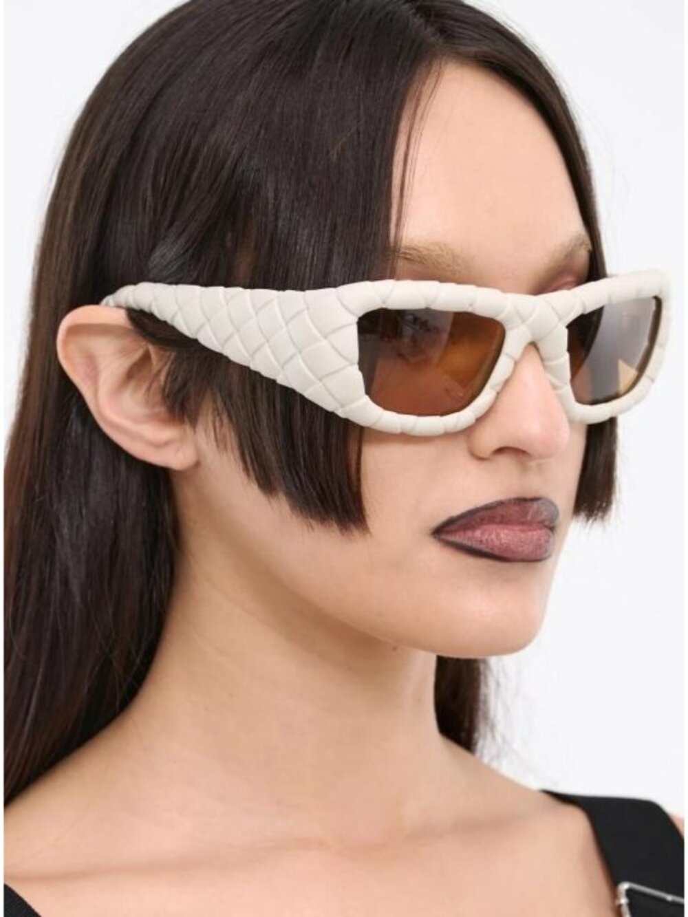 NEW BOTTEGA VENETA SUNGLASSES BV1303S 006 WOMEN WHITE EYEWEAR